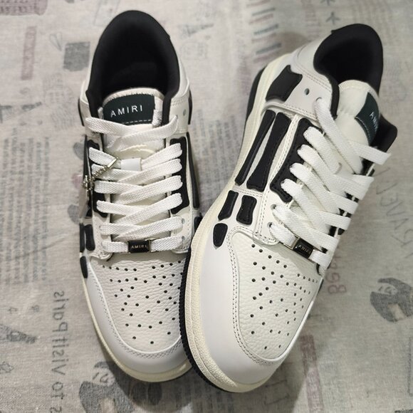 Amiri Signature Sneaker With Skel Leather Applique And Perforated Detailing - Picture 2 of 8